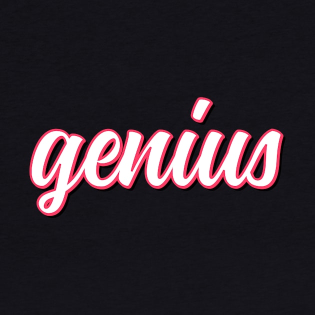 Genius - Typographic Design by vladocar